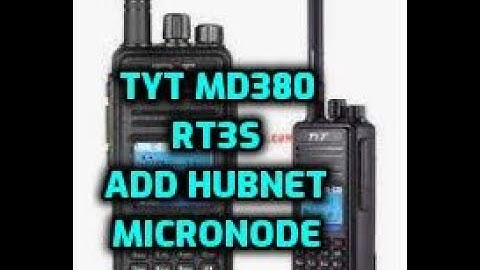 RETEVIS RT3S/MD390 adding my Allstar micronode hub freq