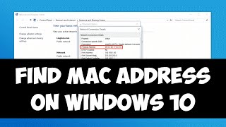 This video shows how to find mac address of your network interfaces on
windows 10. i covers 2 methods which are as following: 1. from
networ...