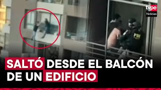 Delincuente intentó escapar de la Policía trepando por un balcón en Chile