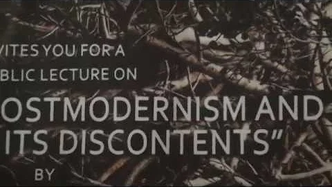 "Postmodernism & its Discontents"- Prof. Ronald St...