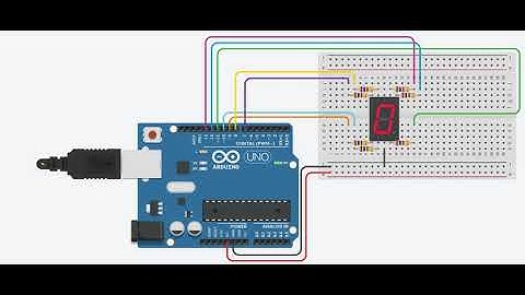 Simulação Display 7 segmentos com Arduino