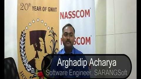 Interview of Arghadip Acharya at NASSCOM, Kolkata