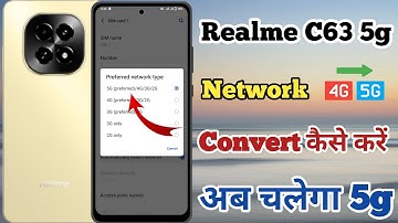 Realme C63 5g Me 4g Network Ko 5g Me Convert Kaise Kare// How To Change 4g To 5g In Realme C63 5g