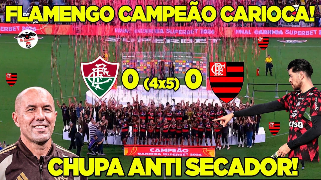 MENGÃO É CAMPEÃO CARIOCA! FLUMINENSE 0 (3X4) 0 FLAMENGO! LEONARDO JARDIM ESTREIA COM TÍTULO