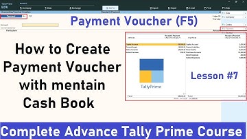 How to Create Payment Voucher in Tally Prime | Complete Detail Payment Voucher