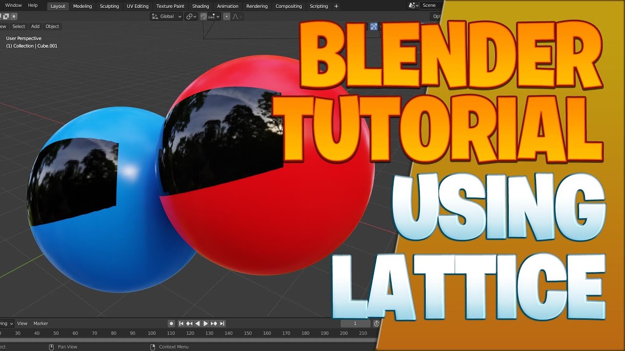 Blender beginner series No. 5 - Wrapping with Lattice - YouTube