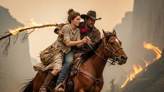 255She Was Caught in a Wildfire With Nowhere to Run, The Cowboy Wrapped Her in His Coat and Rode