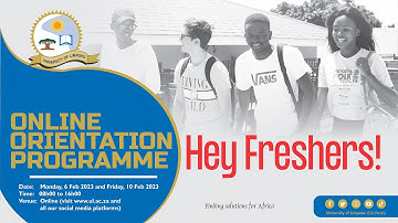 University of Limpopo 2023 Online Orientation for First-Time Entering Students