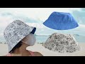 Reversible Bucket Hat 🤠| How to Sew Reversible Bucket Hat | Sewing Tutorial | Easy Pattern Drawing