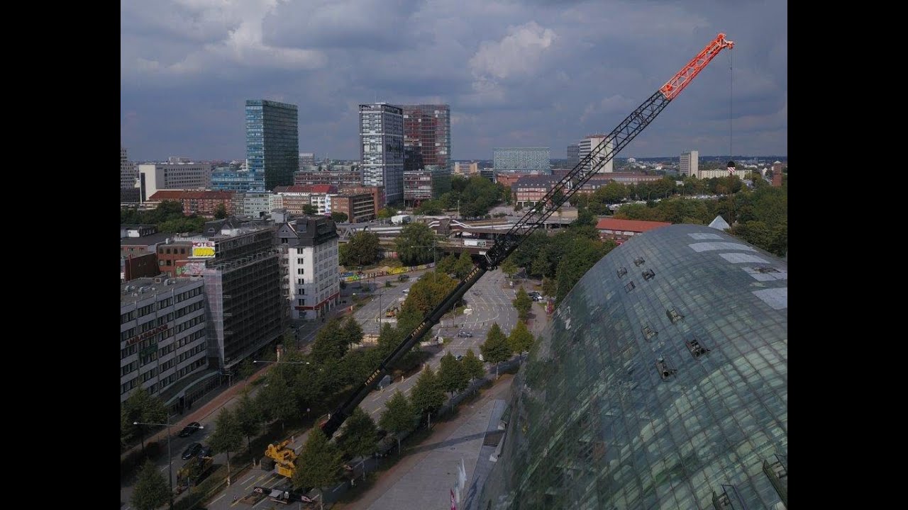 500 Tonnen Kran LTM 1500 Liebherr Berliner Bogen Hamburg 2