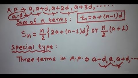 sum of three terms of an arithmetic sequence /sum of three terms of ap