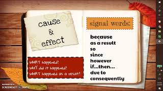 text structure #2: cause & effect
