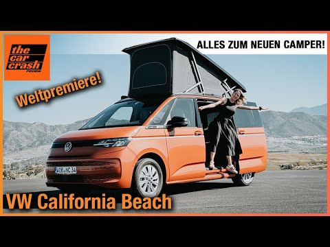 VW California Beach (2024) Weltpremiere des NEUEN Camping Van auf T7 Multivan Basis! Review | Test