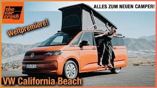VW California Beach (2024) Weltpremiere des NEUEN Camping Van auf T7 Multivan Basis! Review | Test