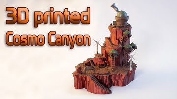 3D print timelapse: The Cosmo Canyon from Final Fantasy VII