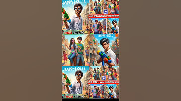 Holi trending ai image tutorial 2024 || holi viral photo editing ||  bing generator