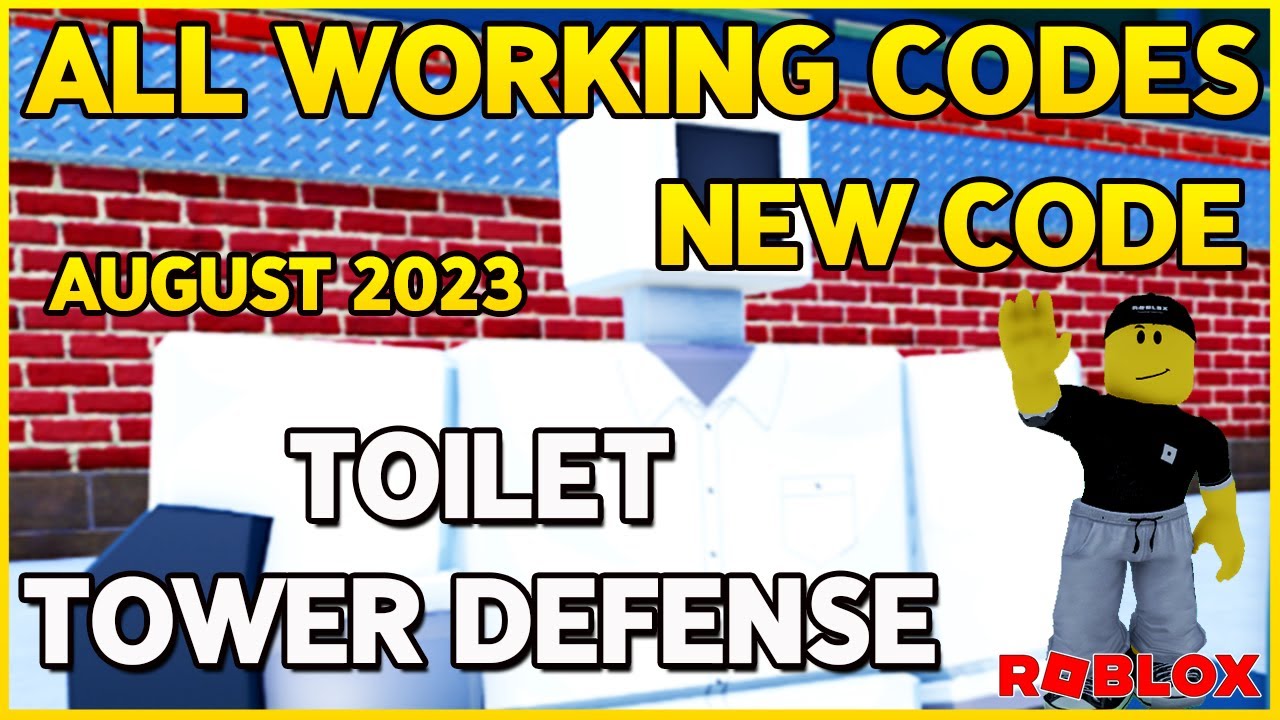 NEW* ALL WORKING CODES FOR TOILET TOWER DEFENSE AUGUST 2023! ROBLOX TOILET  TOWER DEFENSE CODES 