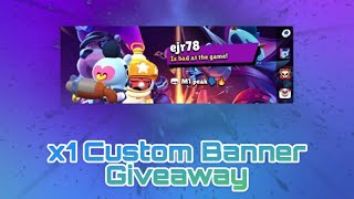 CUSTOM BANNER GIVEAWAY! #twitter #youtube #giveaway #brawlstars