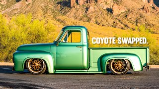 Driving a Custom 1955 Coyote Swapped F100 (Customers Reaction to their New Truck!)