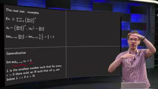 The root test - examples