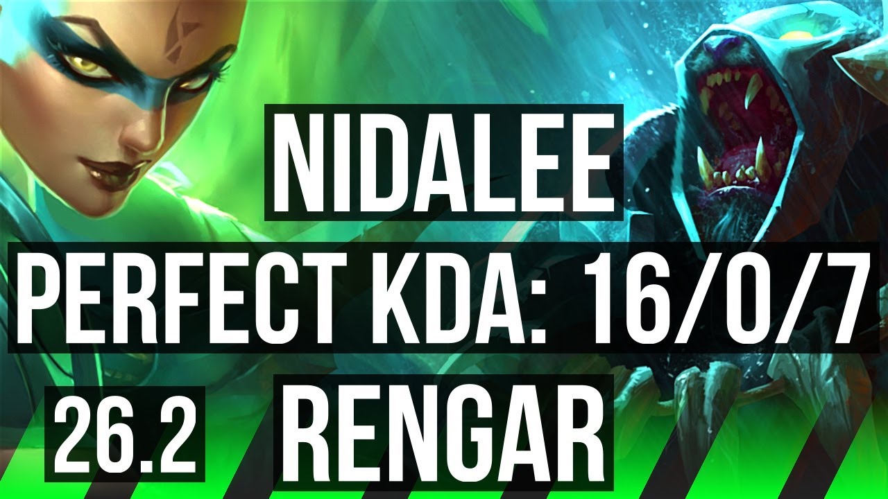 NIDALEE vs RENGAR (JGL) | Perfect KDA: 16/0/7, 37K damage | EUW Diamond | 26.2