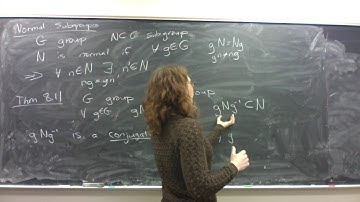 Minilecture: Normal Subgroups