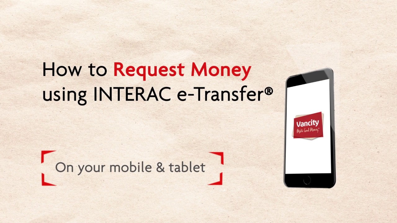 How to Request Money using Interac eTransfer on mobile YouTube