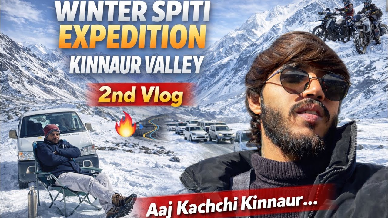 Extreme winter spiti trip | night camping in -20 at nako | Vlog 2 @LATHWALRIDER  