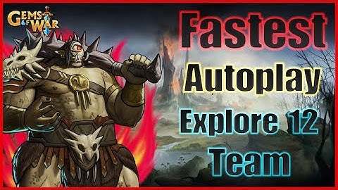 Gems of War Fastest Autoplay Explore 12 Team #gemsofwar #crisp #crisppurpose #gemsofwarexplore12