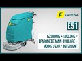Autolaveuse compacte autotracte e51  machine de nettoyage industriel des sols eureka