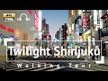 [4K/Binaural Audio] Twilight Shinjuku Walking Tour - Tokyo Japan