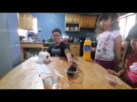 Nos divertimos jugando este reto del vaso con agua y papel #loswashiringuitas