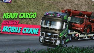 Heavy Mobile Crane Haul Frankfurt to Stuttgart - Truckers of Europe 3 - Hibash Gaming