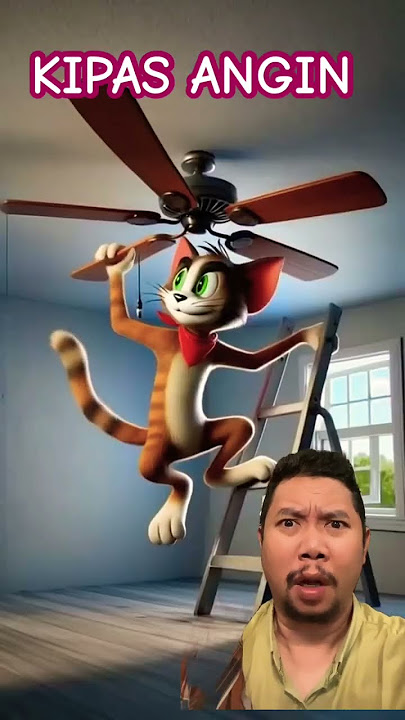 KIPAS ANGIN GANGGU BANGET!!!?? #animation #cat #funny #cute