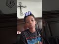 My 11 year old doing the country flag challenge on TikTok 💜💜💜