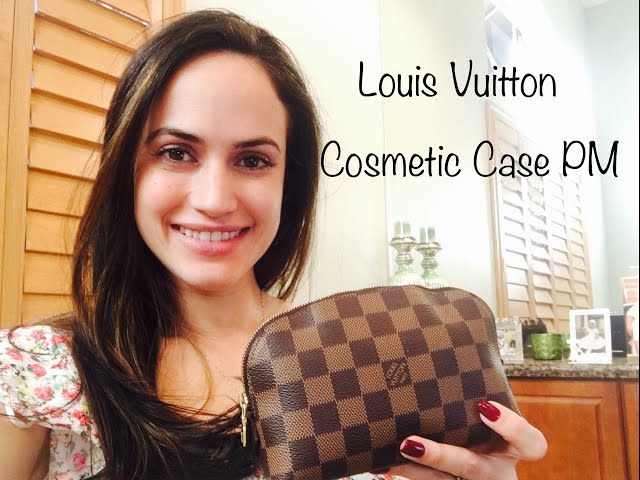 Louis Vuitton Damier Ebene Cosmetic Pouch PM N47516