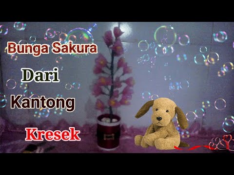 DIY - Bunga Sakura dari kantong kresek 