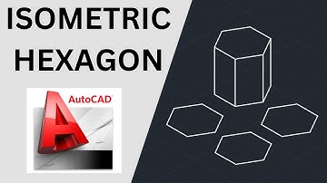 How to Draw an 3D HEXAGON (ISOMETRIC) - AutoCAD
