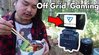 Off Grid Gaming Setup and Cooking Soft Shell Crab Bacon Ramen screenshot 2