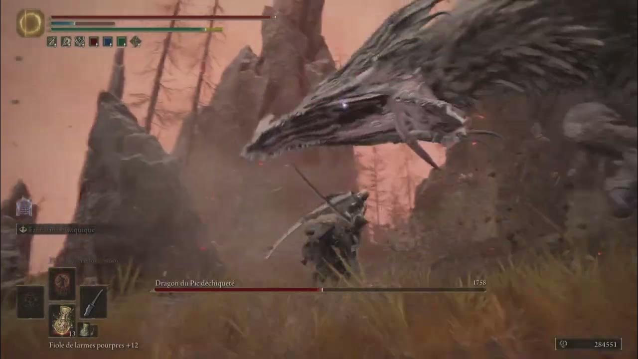 Dragon du Pic Déchiqueté (Elden Ring Shadow of the Erdtree) YouTube