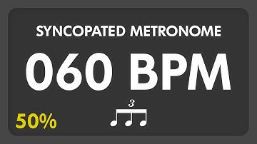 60 BPM - Syncopated Metronome - 8th Triplets (50%)