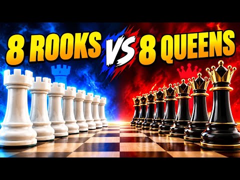 8 ROOKS vs 8 QUEENS — WHO WILL WIN? ♜👑🔥