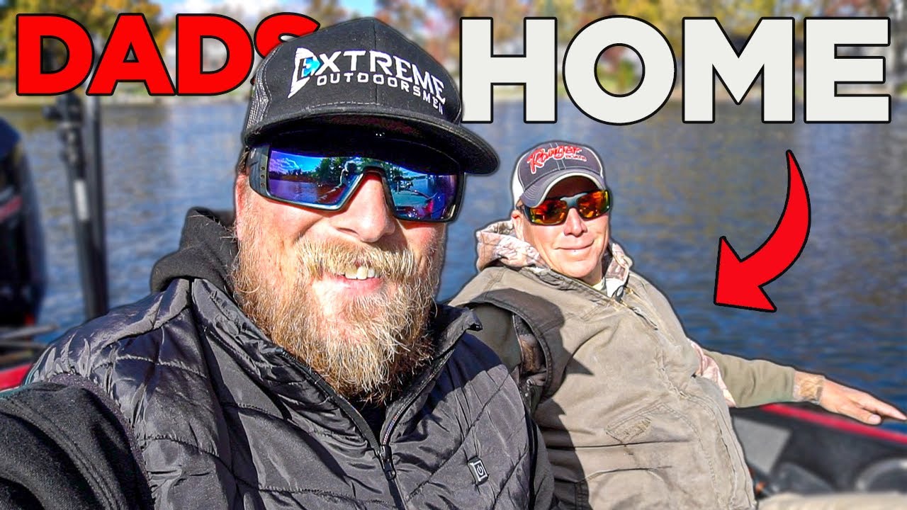 My Dad's Finally Home! Fall Bass Fishing Together Again (Fall Fishing Tips)