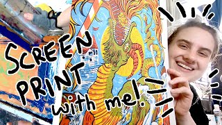 SCREENPRINT WITH ME! Dragon + New Art!