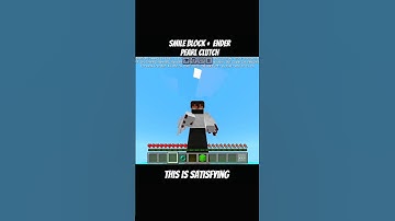 Slime Block + Ender Pearl = INSANE Clutch! 😱 | Minecraft Shorts
