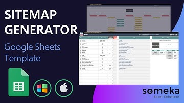 Sitemap Generator Google Sheets Template | Sitemap Chart Maker