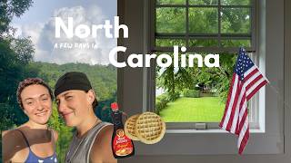 days in North Carolina visiting my long distance girlfriend mountain life lake swimming