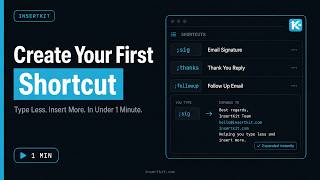 How to Create Your First Shortcut in InsertKit