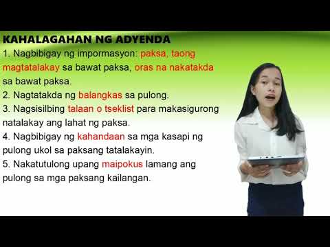 Video: Paano Mag-set Up Ng Isang Agenda