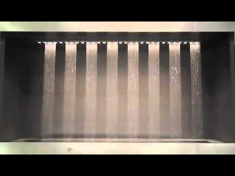 Water feature prints with water